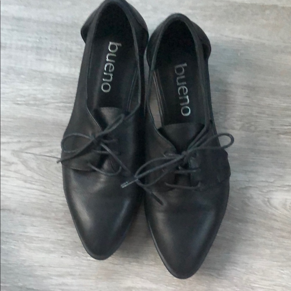 Bueno | 7 | Women's Black Leather Loafers